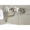 Kingston Brass KS616SN Two-Handle Wall Mount Bathroom Faucet, Brushed Nickel KS616SN - alternate 4